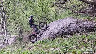 Montesa 260 remapped: rock slope with step (torque test)