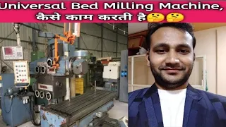 Universal Bed Milling Machine -Components and working  | heavy duty universal milling machine