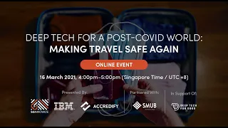 Deep Tech For a Post-COVID World: Making Travel Safe Again
