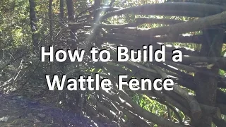 How to Build a Wattle Fence