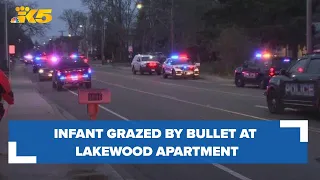 Infant grazed by bullet in shooting at Lakewood apartment complex