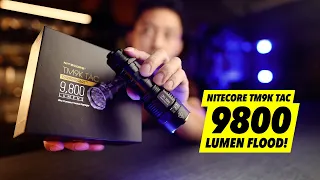 Epic 9800 lumen light that does what?! (Nitecore TM9K TAC - First Look + Giveaway)