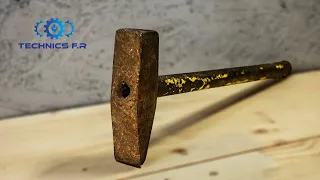Rusty Hammer Restoration - Custom Handle