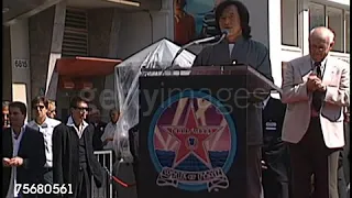 Jackie Chan talk on his dediction of Walk of Fame Star