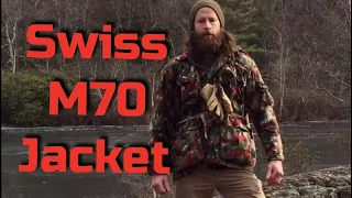 Swiss Army M70 Jacket & Rucksack, Alpenflage Camouflage, 10C Kit, Military Surplus Bushcraft Gear