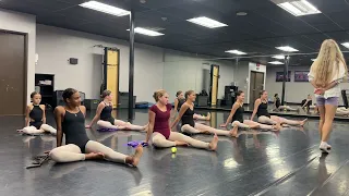 Strengthening the feet and toes for pointe work after ( JDI Dance Company ) USA California