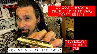 How To Not Suck with Swingin' Harp - Blues Harmonica Jam, Swing Blues Backing Track -  Tunesday 69