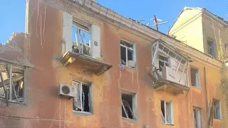Славянск, прилёт по гражданским, разрушена школа 7 сентября 2022 г.