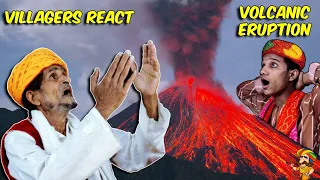 Villagers React To Volcanic Eruption ! Tribal People React To Volcanic Eruptions