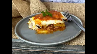 Moussaka, griechischer Auflauf mit Auberginen, Kartoffeln und Hackfleisch - Thermomix® /TM5® / TM6®