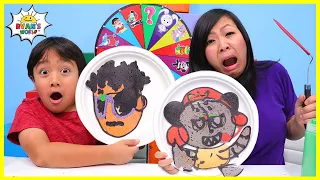 Pancake Art Challenge VTubers Ryan's World Edition! Learn to make DIY Pancake Art!!