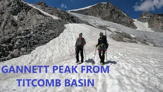 Gannett Peak From Titcomb Basin