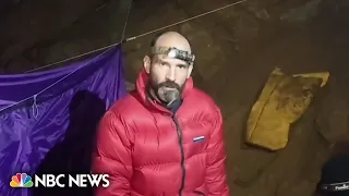 American explorer rescued after more than a week stuck inside Turkish cave