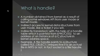 Windows Internals - Processes Part 11 of 20 -  Assets of process  handles of objects