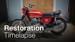 1969 Honda CB750 Sandcast Restoration Timelapse
