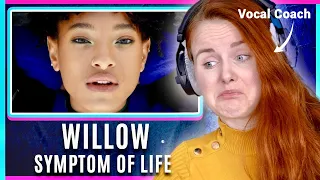 7/4 Pop Song?! Vocal Coach reacts to Willow - symptoms of life