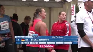 Stockholm: Women's Shot Put - Top 3