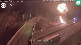 WEB EXTRA: Semi-truck Collision Causes Explosions On Ohio Turnpike