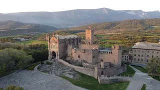 Javier Castle (Navarra) from drone view - 4K - [DJI Mavic Mini Drone]