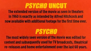 PSYCHO (1960) Uncut Comparison - Footage Restored after 60 Years