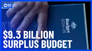 First Surplus In Federal Budget For Over 20 Years | 10 News First