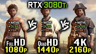 Skull & Bones - 1080p vs 1440p vs 2160p 4K - RTX 3080 Ti Benchmark | DLSS, FSR 2 Gameplay