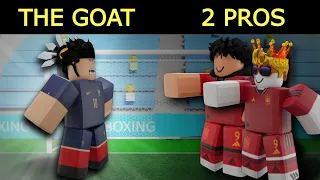 Can 2 Pro Players beat the GOAT of Touch Football? (Roblox Soccer)
