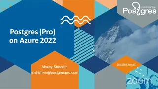 Postgres Pro on Azure 2022