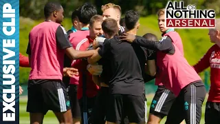 EXCLUSIVE CLIP: Lacazette & Cedric's Training Ground BUST UP! | All or Nothing Arsenal