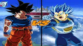 DBZ BT3 Goku Ultra instinct vs Vegeta ssj Blue Evo