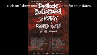 THE BLACK DAHLIA MURDER tour w/ Suffocation, Decrepit Birth, Necrot, Wormwitch!
