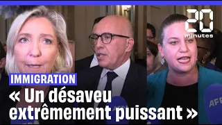 Rejet de la loi immigration : «Un désaveu extrêmement puissant» réagissent les députés