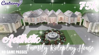Bloxburg |Spring Family Roleplay House no game passes 75k | Speed Build