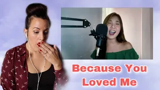 First Time Reacting to Elaine Duran / Because You Loved Me / How And When? ..... 🤯