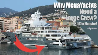 Why MegaYacht Andromeda needs a big crew!