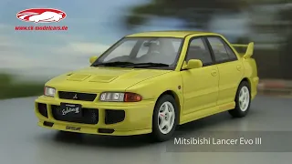 ck-modelcars-video: Mitsibishi Lancer Evo III Baujahr 1995 gelb OttOmobile