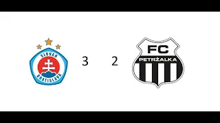 Slovan - FC Petržalka 1. polčas