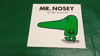 Storytime. Mr Nosey from collection Mr Men by Roger Hargreaves. #bedtimestories #readaloud