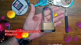 (5) Blackspur Combination Lock - #Craplock