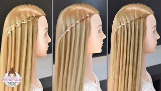 3 EASY FORMS OF HOW TO MAKE A WATERFALL BRAID | QUICK HAIRSTYLES