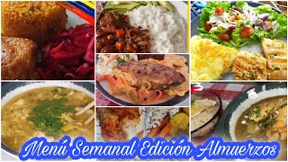 MENÚ SEMANAL / Ideas para almuerzos fáciles y rápidos / Cocina Con Nelu