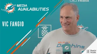 Defensive Coordinator Vic Fangio meets with the media | Miami Dolphins