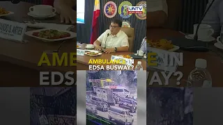 MMDA to review policy on ambulance entry in EDSA busway after collision that injured a driver