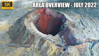 Fagradalsfjall Volcano | Area overview - July 2022 | 5K Ultra HD