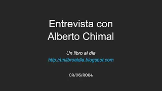 Entrevista con Alberto Chimal (marzo de 2024)