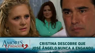 Cristina descobre que José Ângelo  nunca a Enganou | Amores Verdadeiros