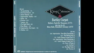 King Crimson "Exiles" (1974.4.17) Nashville, Tennessee, USA