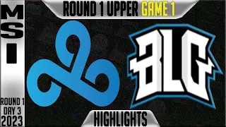 C9 vs BLG Highlights Game 1 | MSI 2023 Brackets Round 1 Upper Day 3 | Cloud9 vs Bilibili Gaming G1