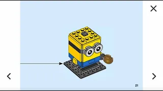 LEGO Minions The Rise of Gru - Gru, Stuart and Otto BrickHeadz 40420 Building Instruction