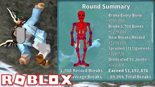 $1 MILLION JUMP! 1700 BONES!!! | Broken Bones IV | ROBLOX